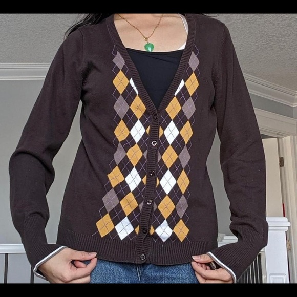 Esprit Argyle Cardigan - Picture 1 of 4